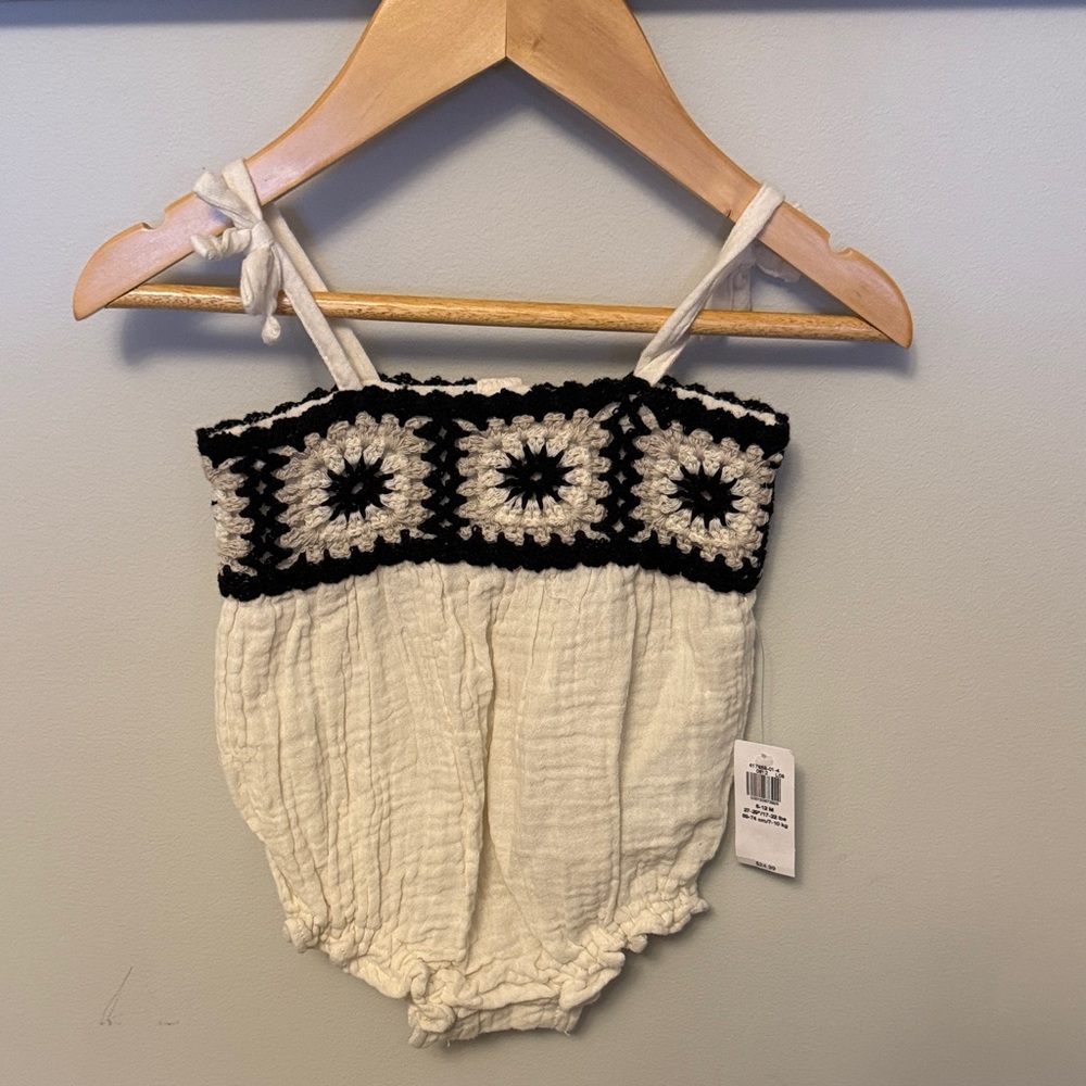 crochet baby romper